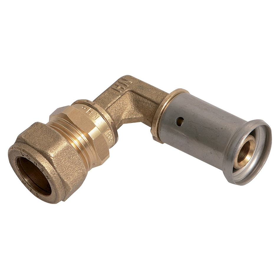 Henco pers Bocht 16x15 mm knel, 2 stuks-587276