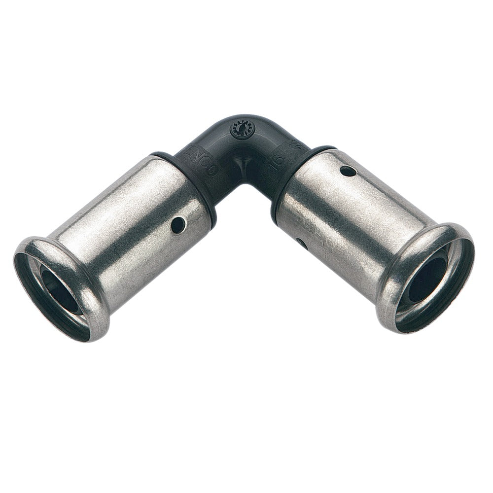 Henco pers knie 20x20 mm kunststof, 2 stuks-587284