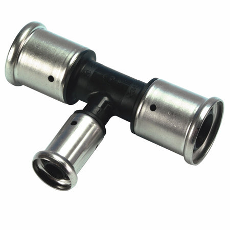 Henco pers T-stuk 20x16x20 mm kunststof, 2 stuks-587292