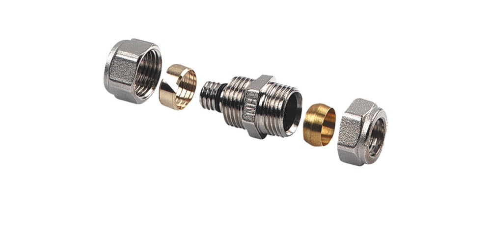 Henco verloop Koppeling 20 schroefx22 klem, 2 stuks-587307