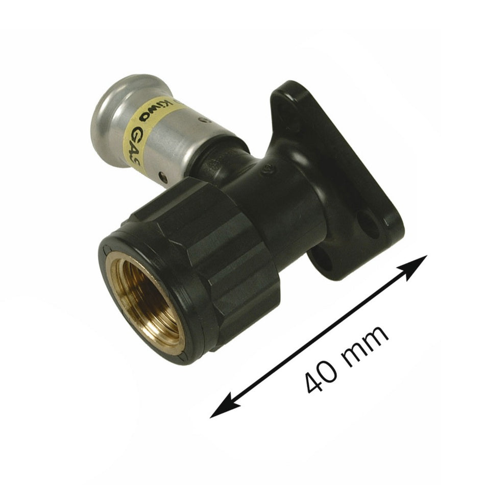 Henco gas pers Muurplaat 16x1/2'' + plug-587327