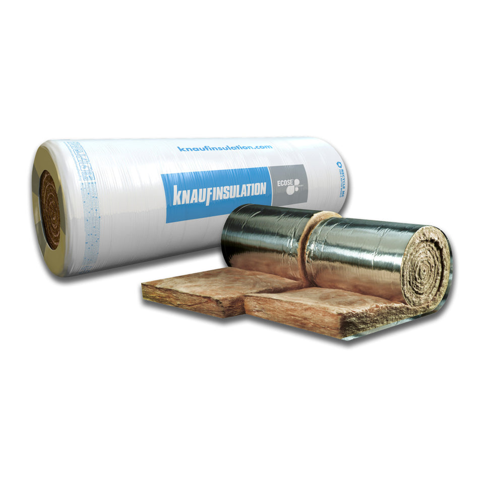 Knauf Insulation Isolatie TR312 Glaswol 80mm Rd2,0 Spijkerflens 11000x600mm 6,6m2-587635