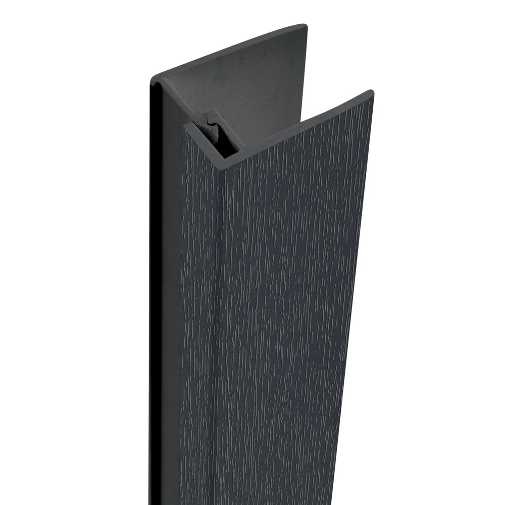 Protex Eindprofiel 2D Aluminium/PVC Antraciet 3000mm-587648