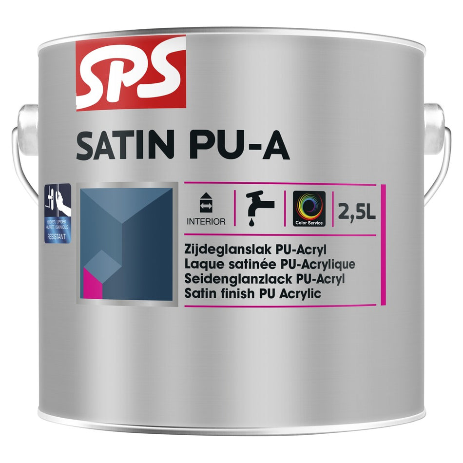 SPS Lak Satin PU-A Wit 2,5L-588298
