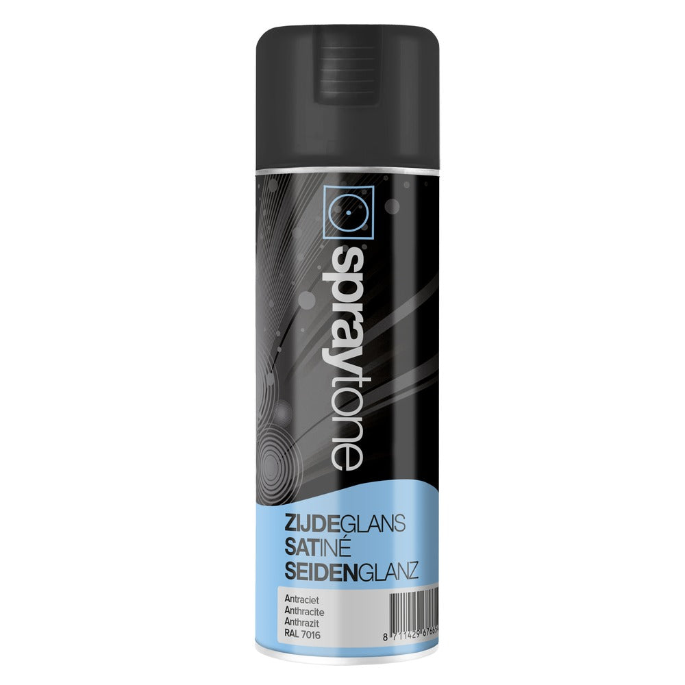 Spraytone Spuitlak Zijdeglans RAL 7016 Antraciet Grijs 400ml-588320