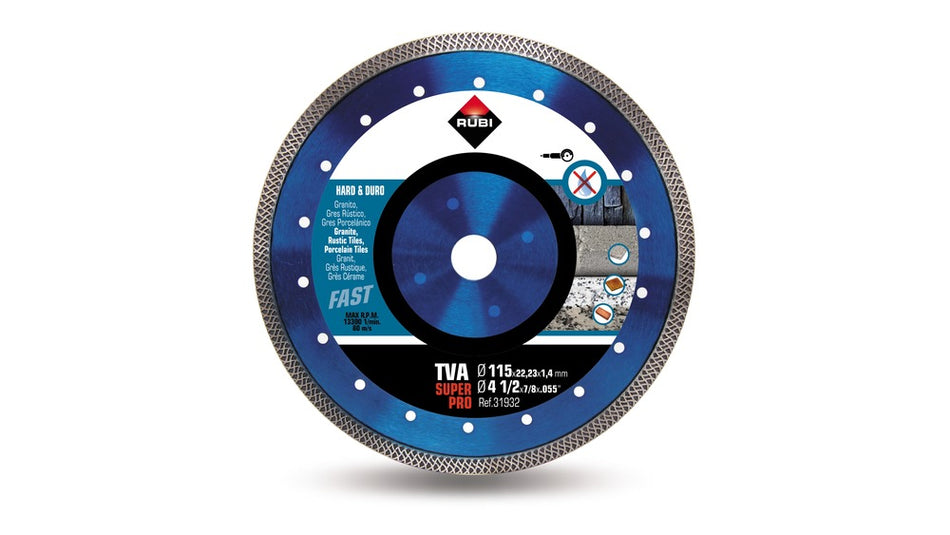 Rubi Diamantzaagblad 115x22,2mm-589797