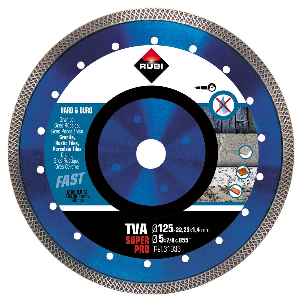 Rubi Diamantzaagblad TVA SuperPro 125x22,2mm-589798