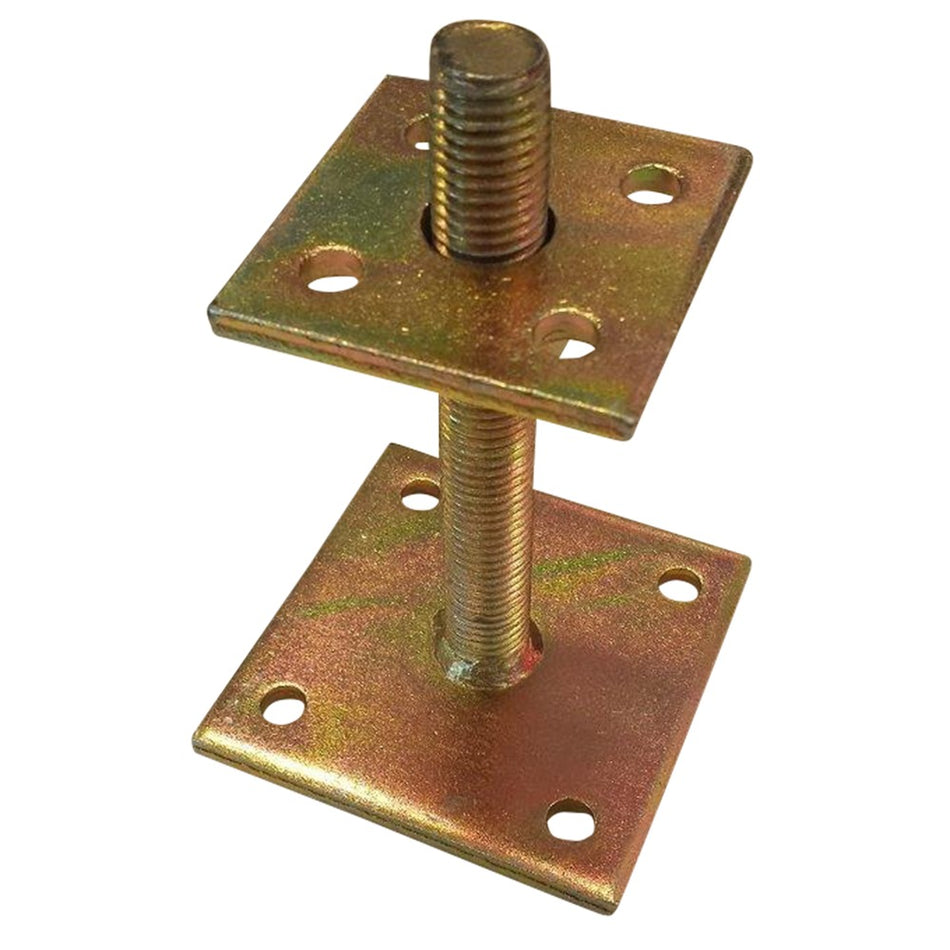 Verstelbare Paalhouder (ca. 140mm) Met Plaat 100x100mm En 70x70mm-589937