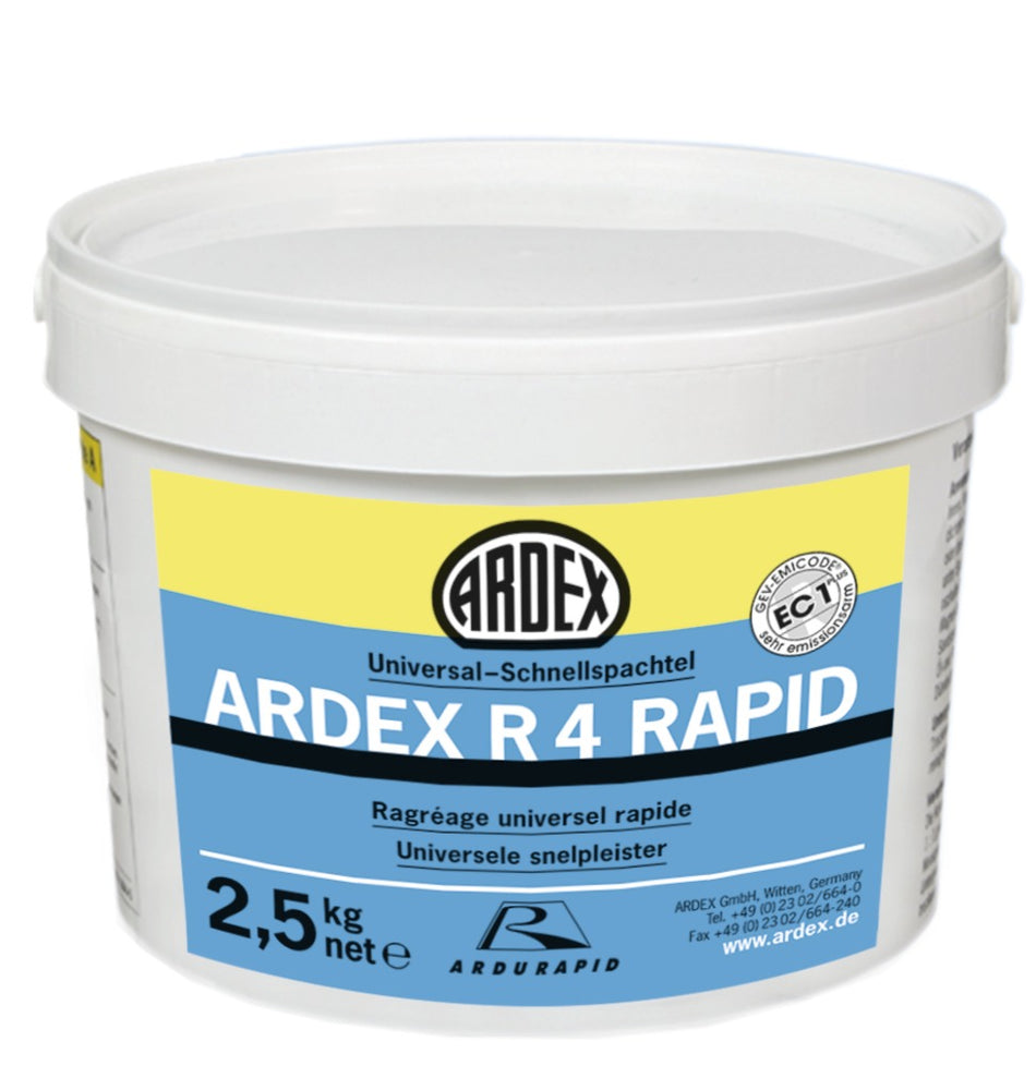 ARDEX Reparatiemortel R4 RAPID Wand Plafond en Vloer 1-10mm 2,5kg-590669