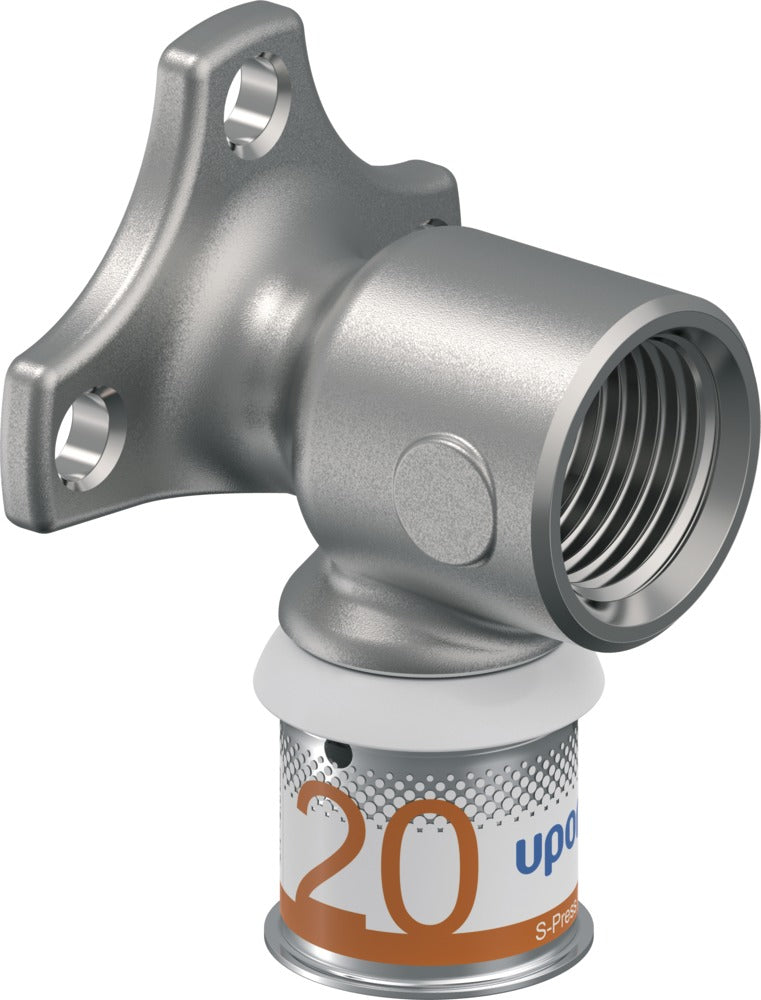Uponor Press Muurplaat 20 mm x 1/2'' binnendraad met flens-590871