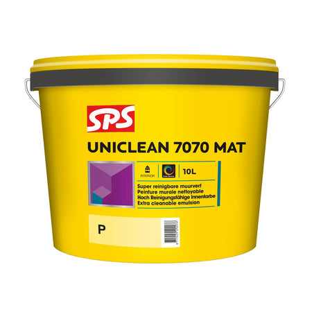 SPS Muurverf Uniclean 7070 Mat Wit/Mengbasis P 10L-594330
