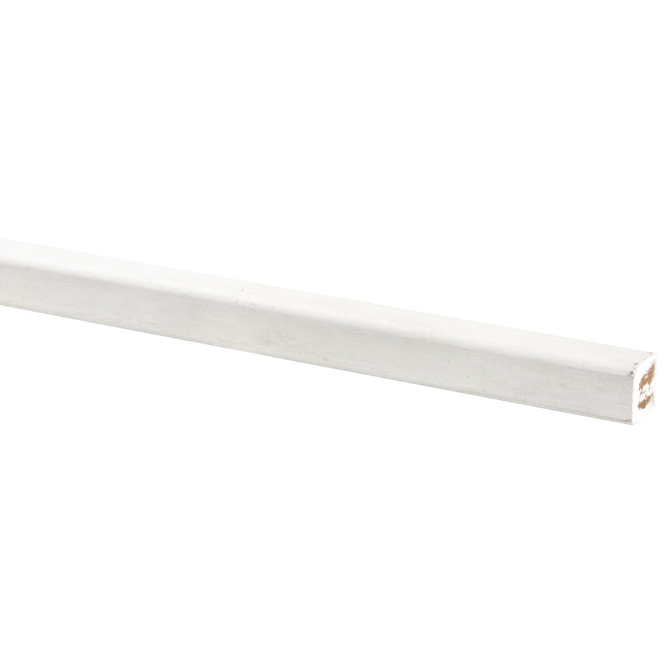 Glaslat Hardhout Wit Gegrond 17x17x2700mm FSC Mix 70%-597833