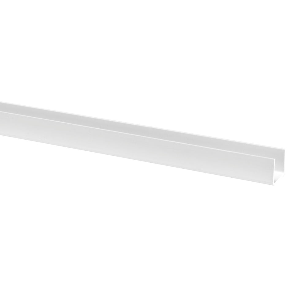 U-profiel Kunststof Wit-597919