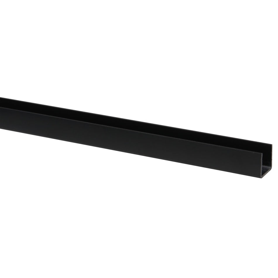 U-profiel Kunststof Zwart 18x21x2600mm-597920