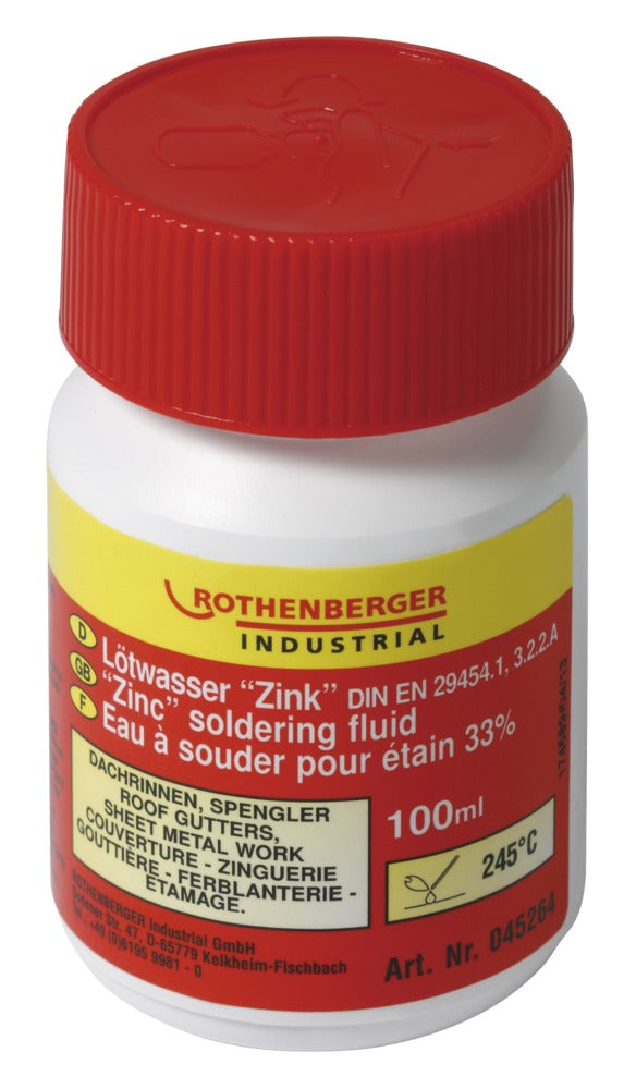 Rothenberger Zinksoldeervloeistof 245°C DINH 8511 100ml-598040