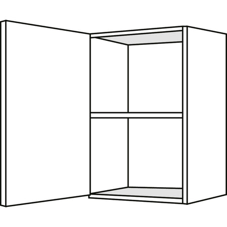 Bribus ECO Bovenbouwkast Links Wit 50x57cm 1 Deur Met 1 Legplank FSC Mix 70%-599909