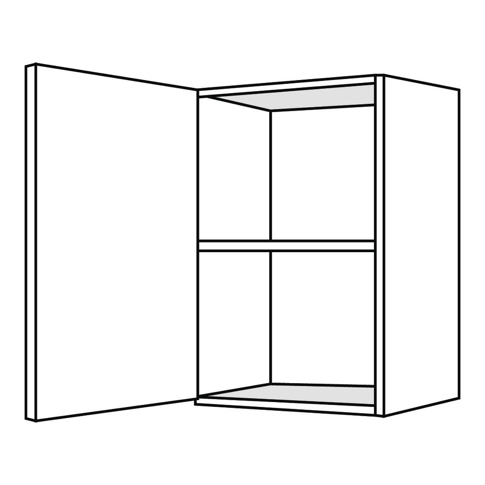 Bribus ECO Bovenbouwkast Rechts Wit 50x57cm 1 Deur Met 1 Legplank FSC Mix 70%-599910