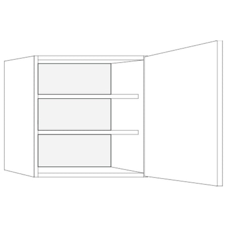 Bribus ECO Bovenkast Links 50x71cm 1 Deur Met 2 Legplanken FSC Mix 70%-599950