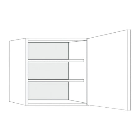 Bribus ECO Bovenkast Rechts 50x71cm 1 Deur Met 2 Legplanken FSC Mix 70%-599951