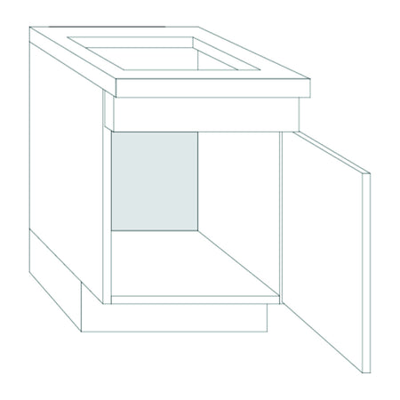 Bribus ECO Gootsteenkast Links 60cm 1 Deur Met Schijnlade FSC Mix 70%-599982