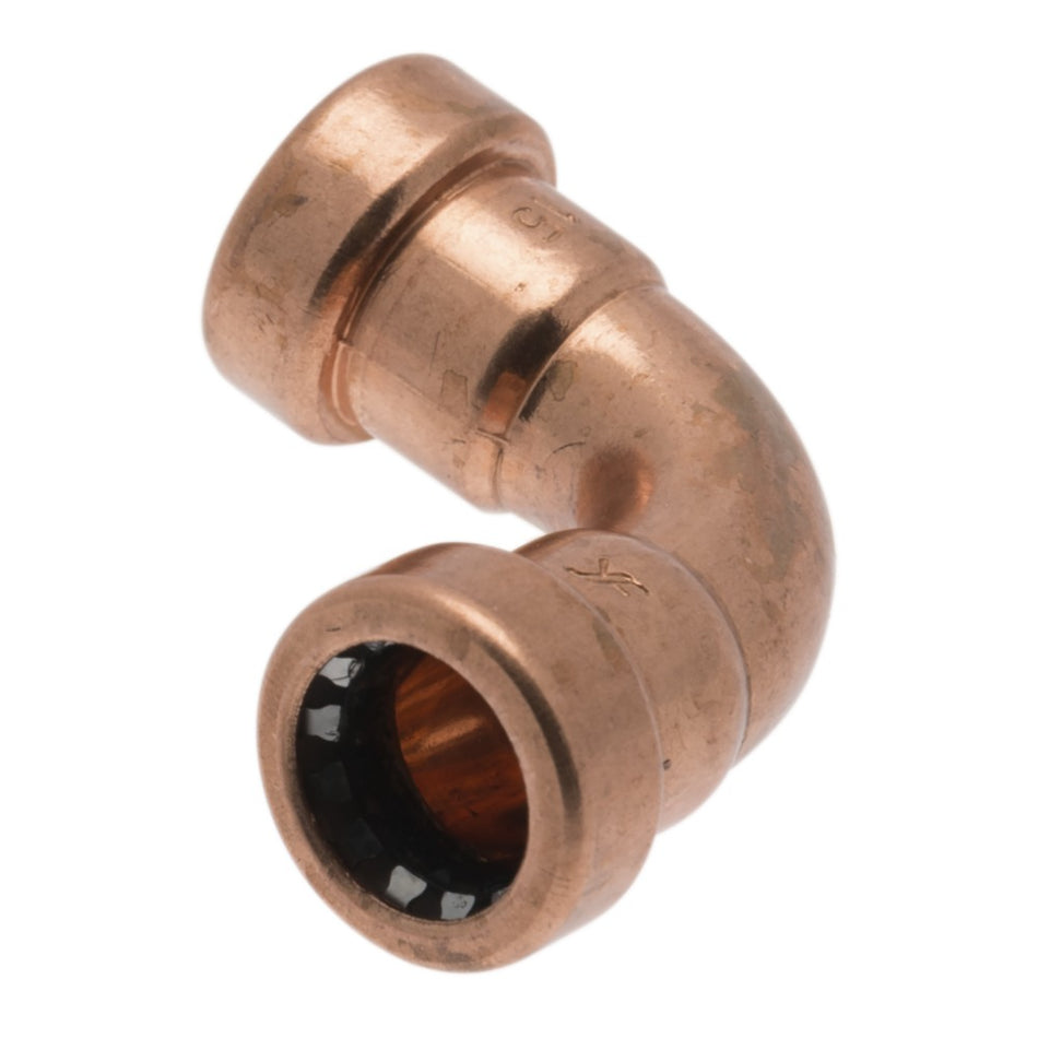 VSH Tectite Push Bocht koper 90° 15x15 mm 2 stuk-600259