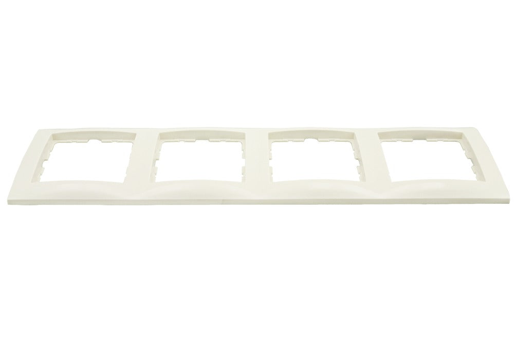 Berker Afdekraam S1 Inbouw 4-Voudig Polarwit Glanzend-600821