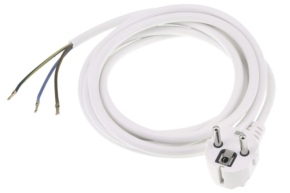Q-link Aansluitsnoer Wit 2500W 1,0mm2  3x2,5m Randaarde-600911