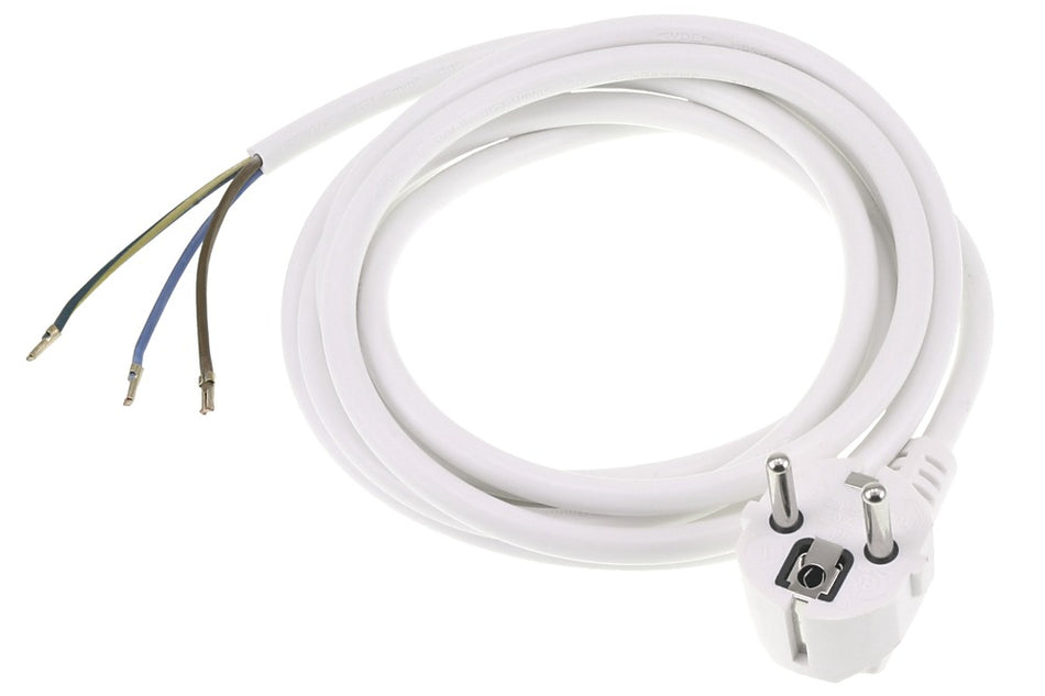 Q-link Aansluitsnoer Wit 2500W 1,0mm2  3x2,5m Randaarde-600911
