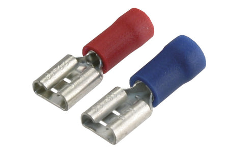 Q-Link Kabelschoen Contra Schuifstekker Rood/Blauw 10st-600934