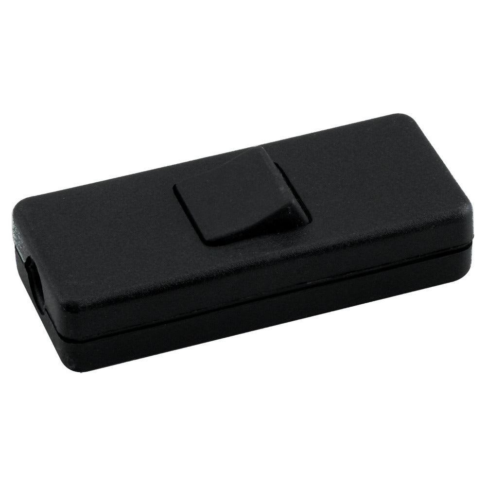 Q-Link Snoerschakelaar Enkelpolig Zwart 30x18x62mm-600949
