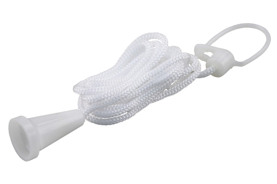 Q-Link Trekkoord Reflecterende Knop Wit 145cm-600956