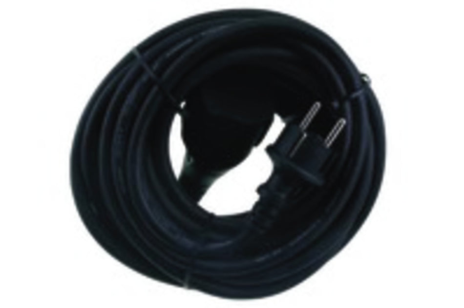 Q-Link Verlengsnoer randaarde IP44 neopreen 3x1,5 mm² zwart 10 meter-600959