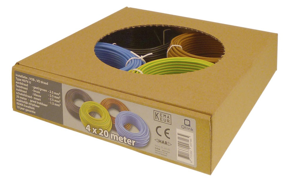 Q-Link Installatiedraad Multi 4x20m-600978