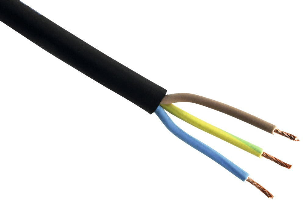 Q-Link Neopreenkabel H07-RN Zwart 3x1,0mm2 10m-601049