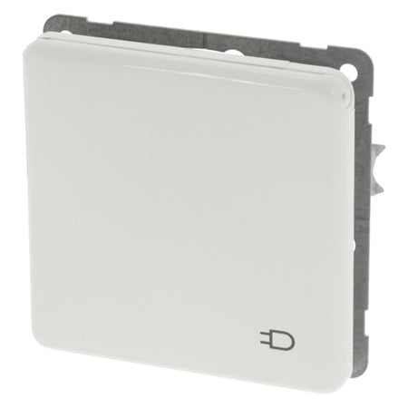 PEHA Contactdoos Klapdeksel Standard Inbouw 1-Voudig Randaarde Polarwit-601084
