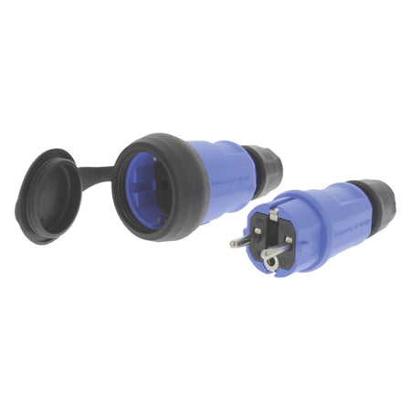 Q-link Stekkerset Q-link Stekker ContraQ-link Stekker Zwart/Blauw-601155
