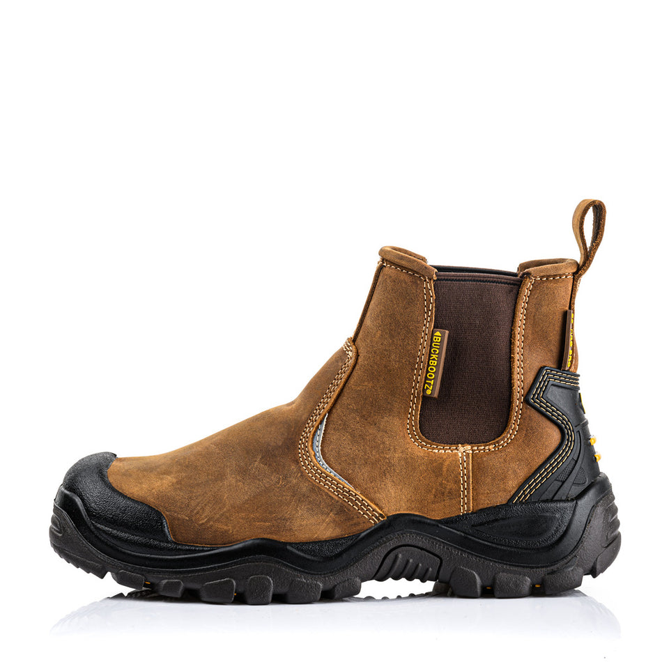 Buckbootz Veiligheidsschoen S3 Buckshot Instapper Bruin-601303