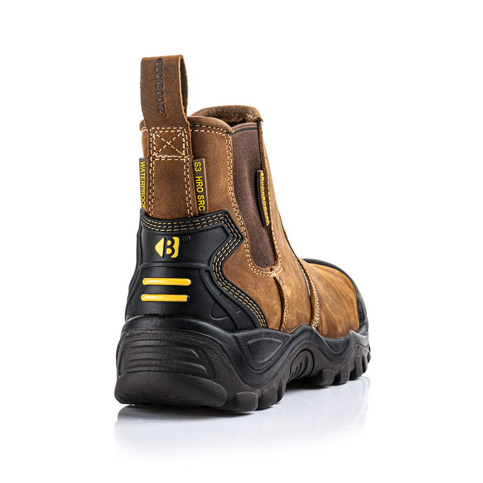 Buckbootz Veiligheidsschoen S3 Buckshot Instapper Bruin-601308