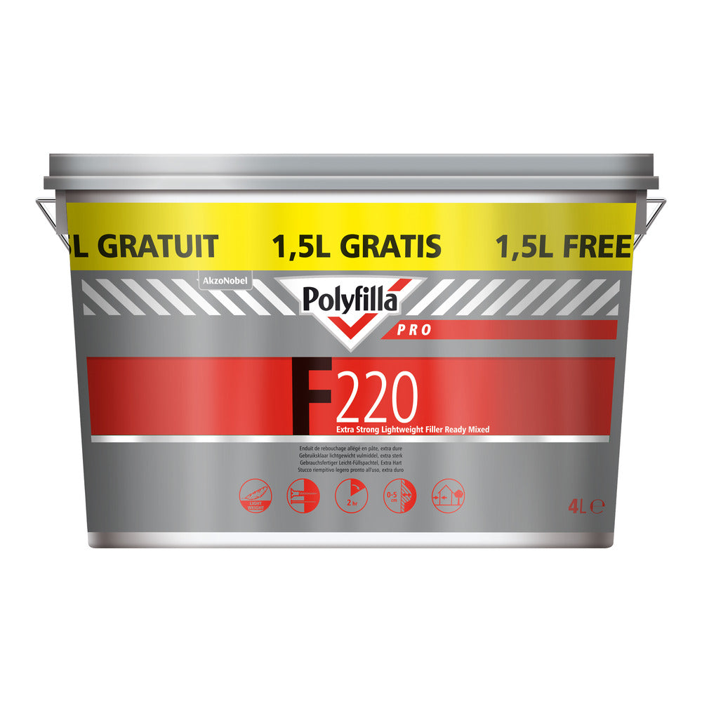Polyfilla Pro Vulmiddel F220 Wit-601539