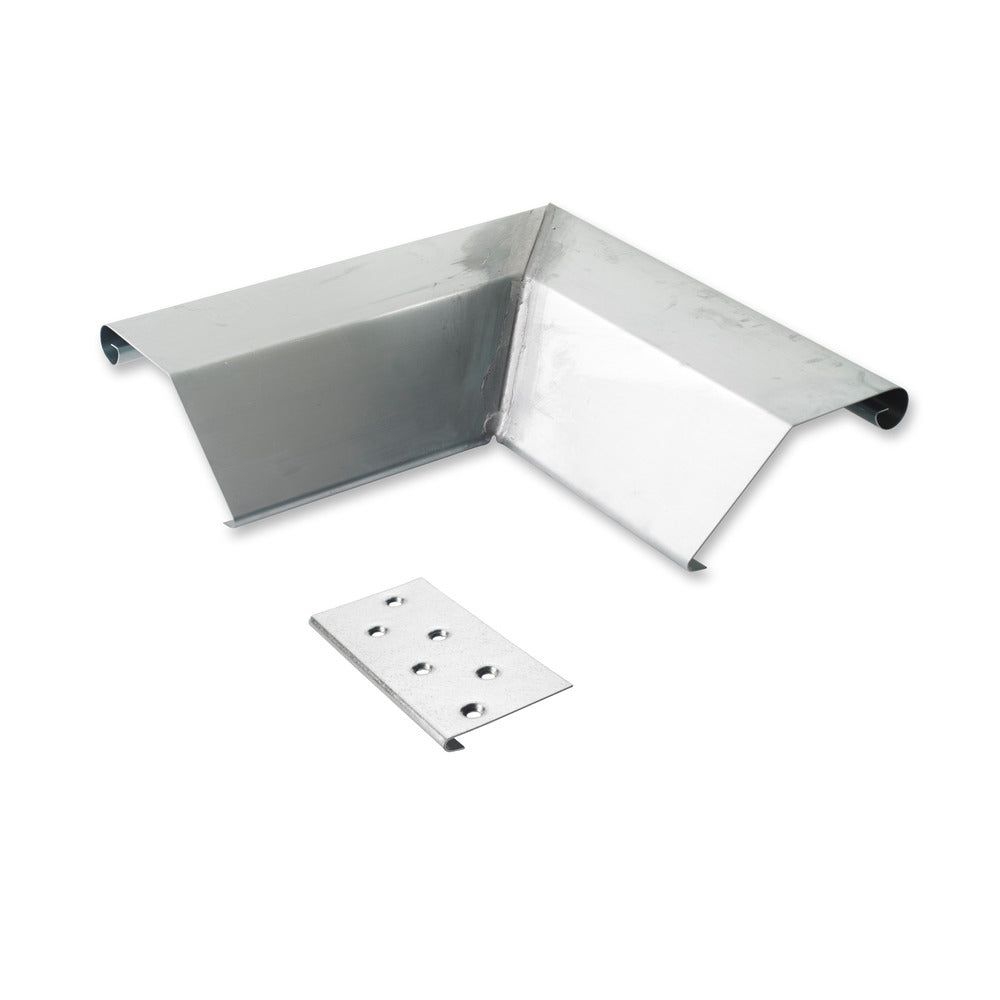 Rheinzink KliQ Deklijst Buitenhoek en Klang Zink 45x70x56mm 250x250mm-602055