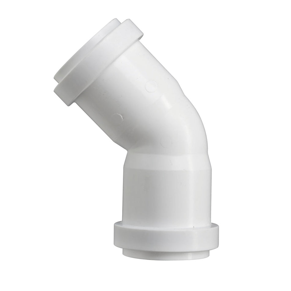 Bocht PP 2x manchetmof 50 mm 45 graden-602118