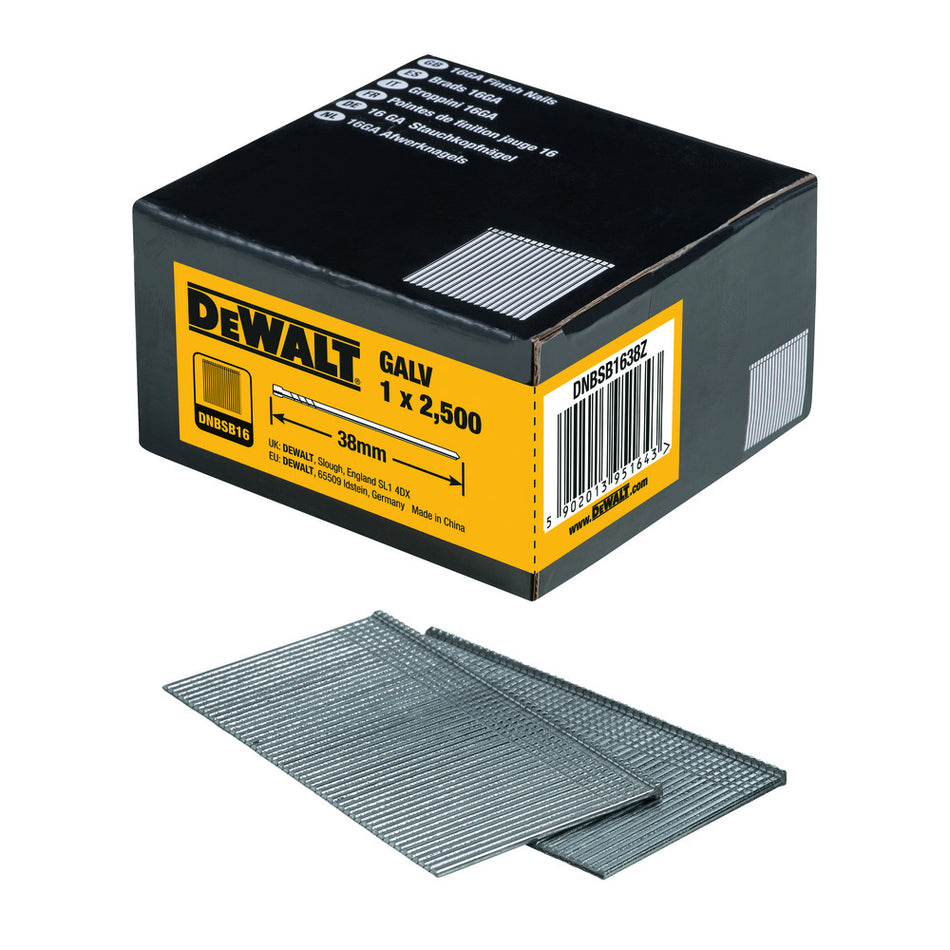 DeWALT Brads Gegalvaniseerd 2,5m 16Ga-602431