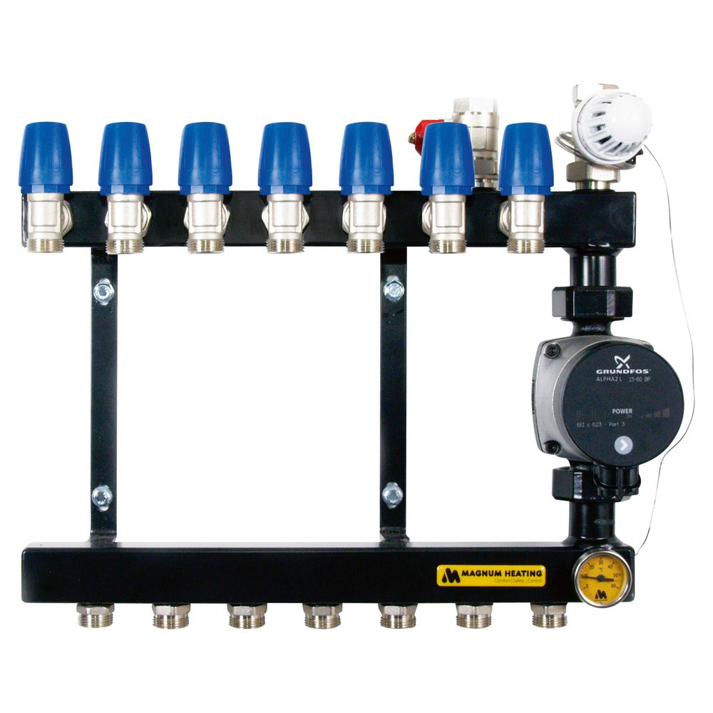 MAGNUM Heating Verdeler Basic Staal 2 Groeps-602596