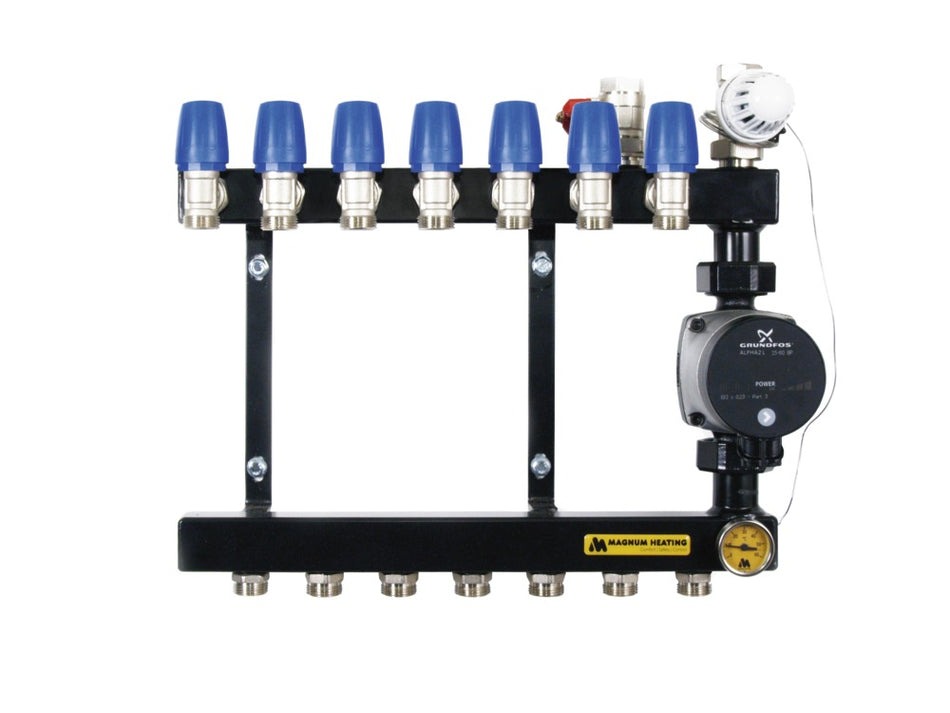 MAGNUM Heating Verdeler Basic Staal 5 Groeps-700714