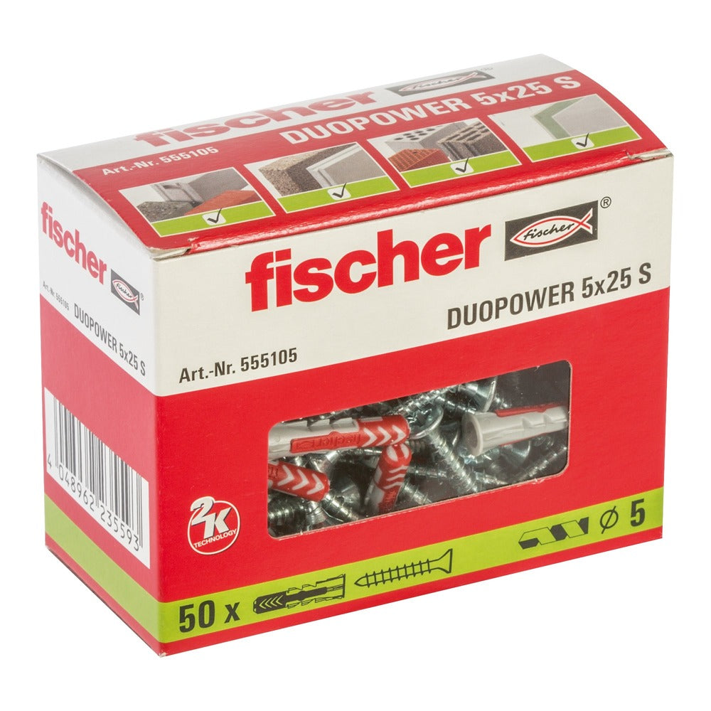 fischer Duopower Universele Plug Met Spaanplaatschroef-701892