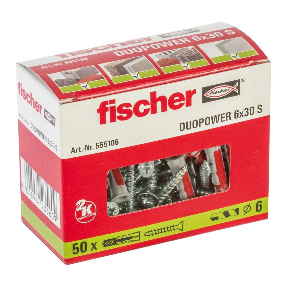 fischer Duopower Universele Plug Met Spaanplaatschroef-701894