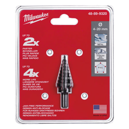 Milwaukee Stappenboor 4-20mm-703105