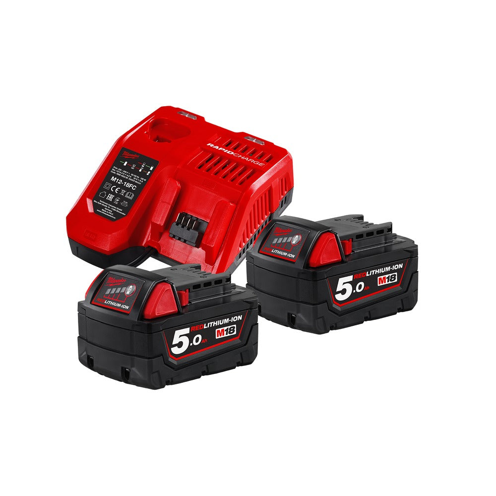 Milwaukee Accupack + Lader M18 NRG-502 2x5Ah-705210