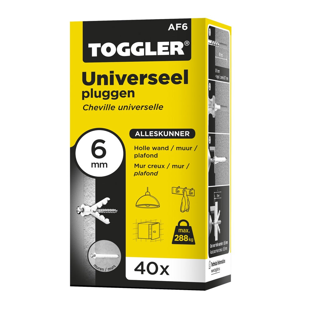 Toggler Alligator Plug Met Flens Nylon 40st-708111