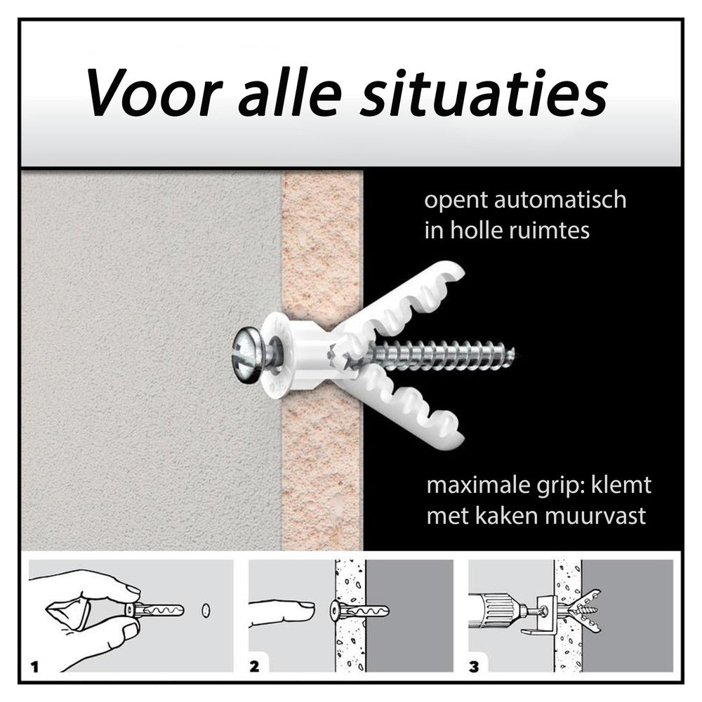 Toggler Alligator Plug Met Flens Nylon 40st-708112